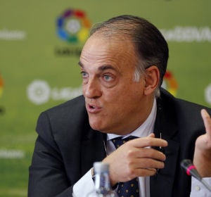El presidente de la Liga, Javier Tebas, asegura que habrá partidos los lunes El presidente de la Liga, Javier Tebas, asegura que habrá partidos los lunes