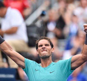 Rafa Nadal celebra su victoria Rafa Nadal celebra su victoria