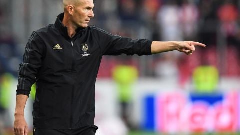 Zinedine Zidane durante un partido de pretemporada 
