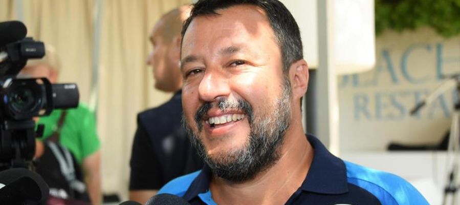 El ministro del Interior italiano y líder de la ultraderechista Liga, Matteo Salvini El ministro del Interior italiano y líder de la ultraderechista Liga, Matteo Salvini