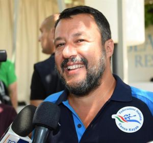El ministro del Interior italiano y líder de la ultraderechista Liga, Matteo Salvini El ministro del Interior italiano y líder de la ultraderechista Liga, Matteo Salvini