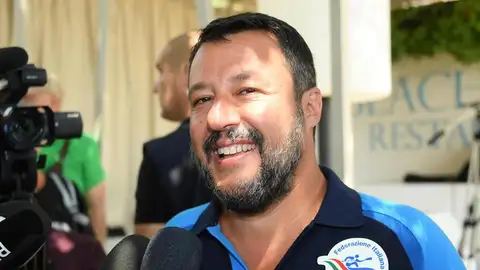El ministro del Interior italiano y líder de la ultraderechista Liga, Matteo Salvini El ministro del Interior italiano y líder de la ultraderechista Liga, Matteo Salvini