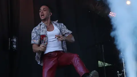 El cantante español C. Tangana durante uno de sus conciertos El cantante español C. Tangana durante uno de sus conciertos