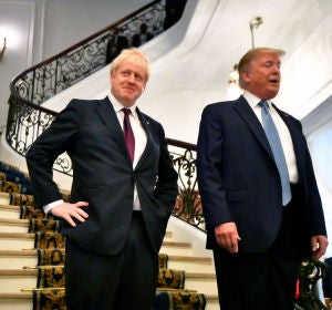 Boris Johnson y Donald Trump Boris Johnson y Donald Trump