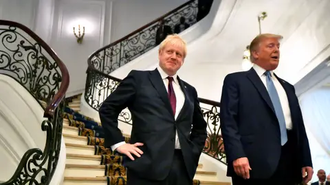 Boris Johnson y Donald Trump Boris Johnson y Donald Trump