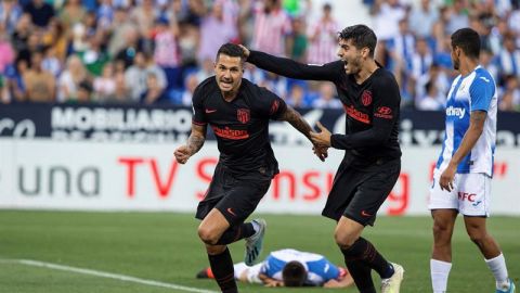 Vitolo celebra el tanto marcado al Legan&eacute;s