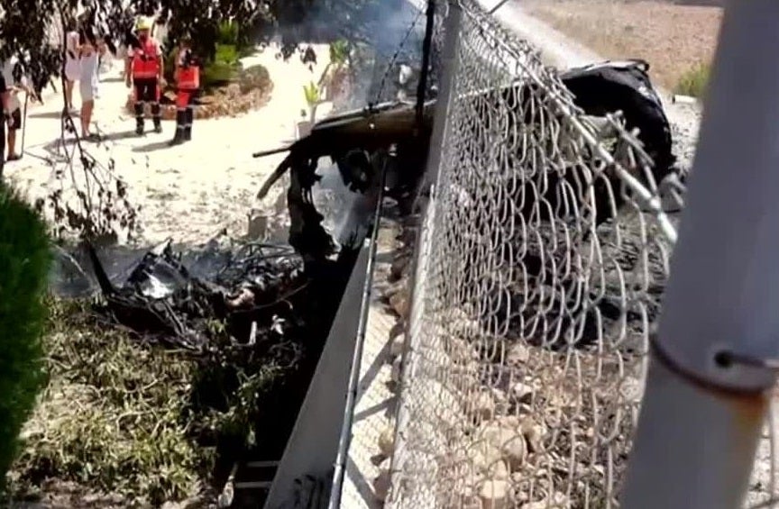 Siete muertos tras chocar en el aire un helicóptero y un ultraligero en Inca Siete muertos tras chocar en el aire un helicóptero y un ultraligero en Inca