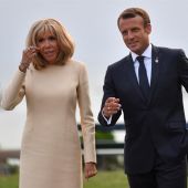 Emmanuel Macron y su mujer Brigitte