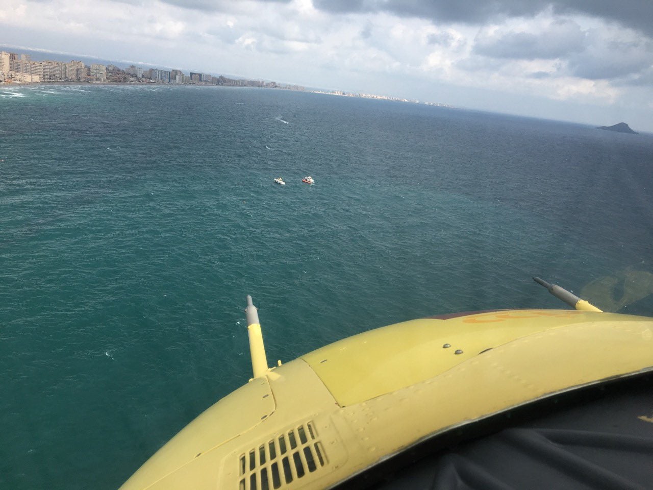 Un avión del Ejército del Aire se estrella en el Mar Mediterráneo frente a La Manga Un avión del Ejército del Aire se estrella en el Mar Mediterráneo frente a La Manga