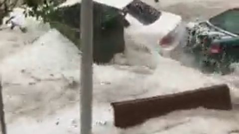 Las fuertes tormentas provocan cortes en el metro y varias carreteras de Madrid