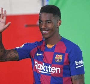La imagen de Junior Firpo compartida por el Barça La imagen de Junior Firpo compartida por el Barça