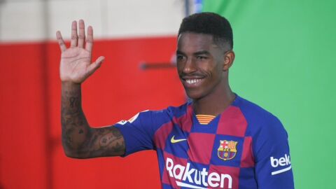 La imagen de Junior Firpo compartida por el Bar&ccedil;a