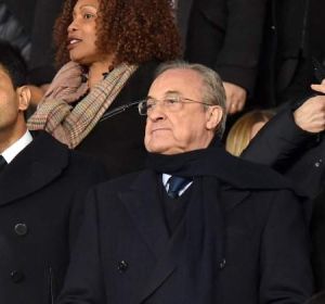 Florentino Pérez con Al Khelafi. Florentino Pérez con Al Khelafi.