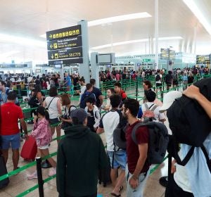 Huelga de trabajadores de Iberia en El Prat Huelga de trabajadores de Iberia en El Prat