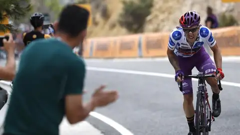 Ángel Madrazo en una etapa de la Vuelta a España Ángel Madrazo en una etapa de la Vuelta a España