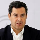 El presidente de la Junta de Andalucía, Juanma Moreno