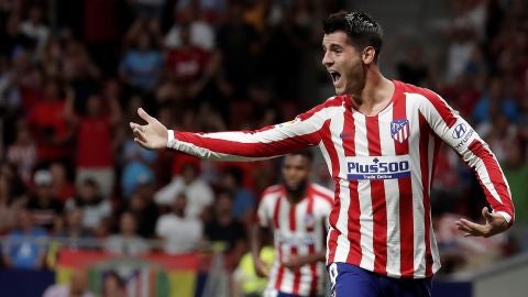 &Aacute;lvaro Morata, en un partido con el Atl&eacute;tico de Madrid