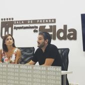 Diego Tomás, representante de la empresa Genion, durante la presentación de 'Elda Innova'.