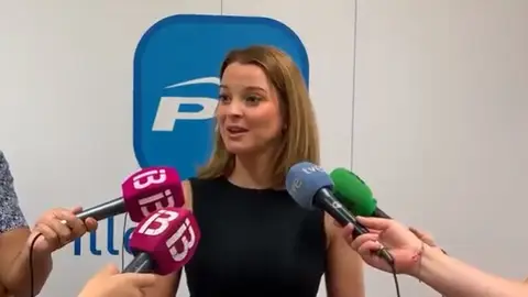 La diputada del PP en el Congreso de los Diputados por Baleares, Marga Prohens, ante los medios. SISTEMA DE FINANCIACIÓN
