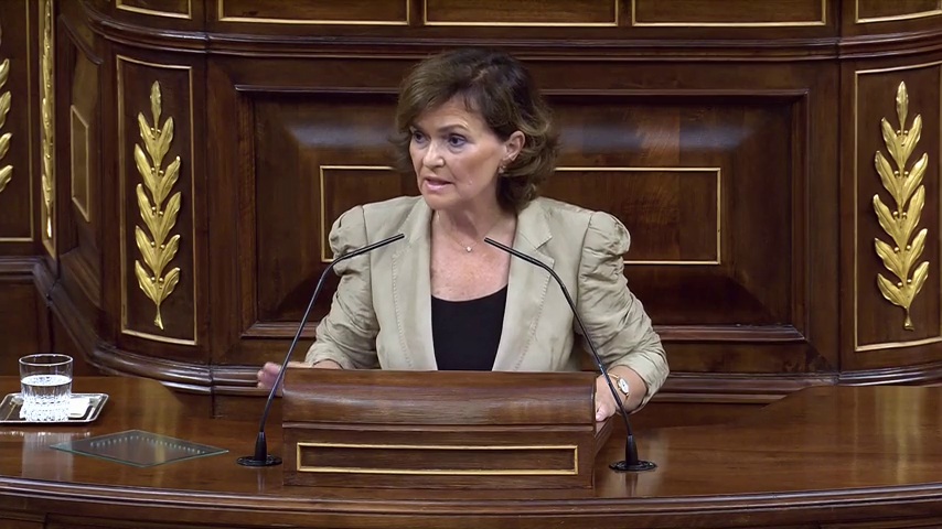 Carmen Calvo: El Open Arms no quiso "en ningún momento venir a puerto español" Carmen Calvo: El Open Arms no quiso "en ningún momento venir a puerto español"