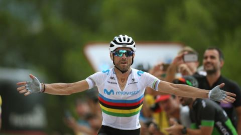 Valverde logra la victoria en la s&eacute;ptima etapa de la Vuelta