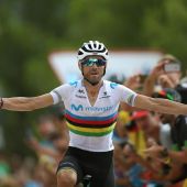 Valverde logra la victoria en la séptima etapa de la Vuelta