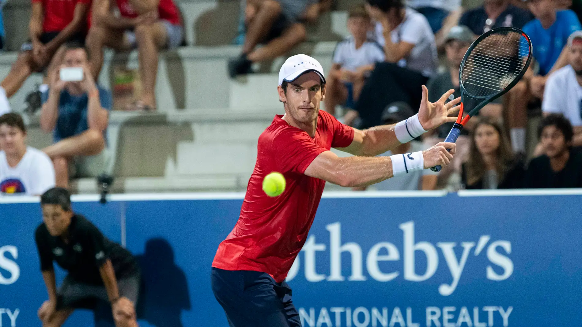 El tenista Andy Murray, en un partido disputado en el Rafa Nadal Open, en Manacor. 