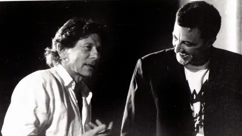 El director Roman Polanski y su productor, Luca Barbareschi, en una imagen del año 2000 El director Roman Polanski y su productor, Luca Barbareschi, en una imagen del año 2000