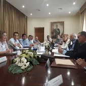 Imagen de la reunión celebrada, presidida por la subdelegada del Gobierno en la provincia, Araceli Poblador. Imagen de la reunión celebrada, presidida por la subdelegada del Gobierno en la provincia, Araceli Poblador.