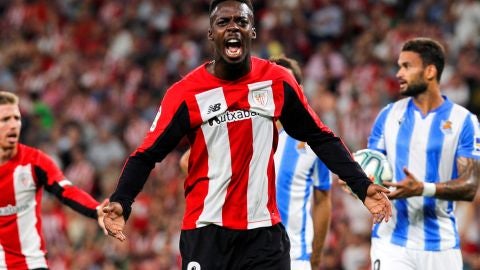 I&ntilde;aki Williams celebra su gol ante la Real Sociedad 