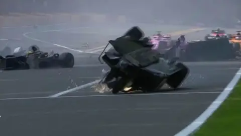 Brutal accidente en la primera carrera de Fórmula 2 en Bélgica Brutal accidente en la primera carrera de Fórmula 2 en Bélgica