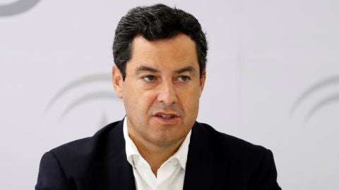 El presidente de la Junta de Andaluc&iacute;a, Juanma Moreno.