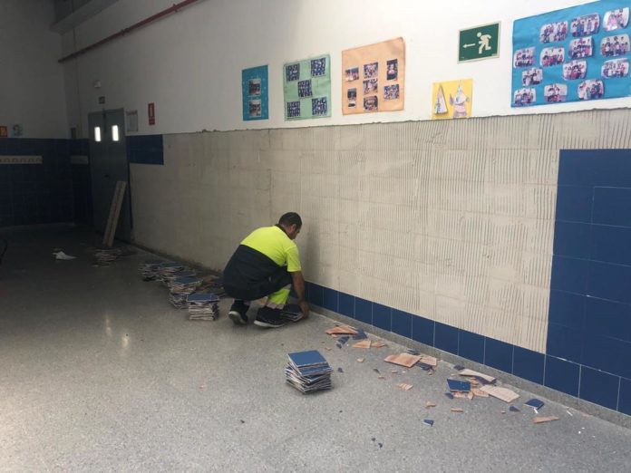 Obras de mantenimiento en los colegios de Ciudad Real antes de que el lunes se incorporen los profesores Obras de mantenimiento en los colegios de Ciudad Real antes de que el lunes se incorporen los profesores