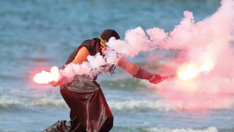 Asalto Moro en la Playa de Levante de Santa Pola de 2018.