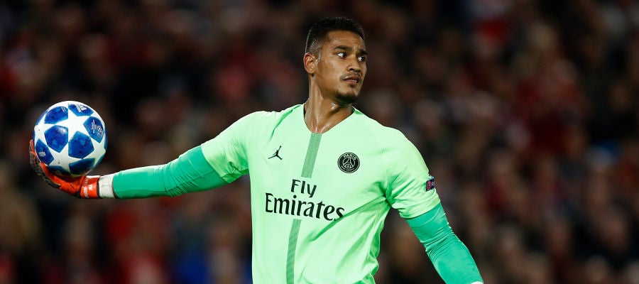 Areola, en un partido con el PSG Areola, en un partido con el PSG