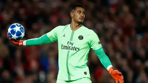 Areola, en un partido con el PSG Areola, en un partido con el PSG