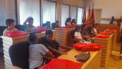 El Ayuntamiento de Ciudad Real ha recibido a los ni&ntilde;os saharauis