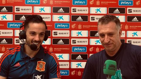 Pablo Sarabia y Fernando Burgos. 