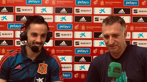 Pablo Sarabia y Fernando Burgos. Pablo Sarabia y Fernando Burgos.