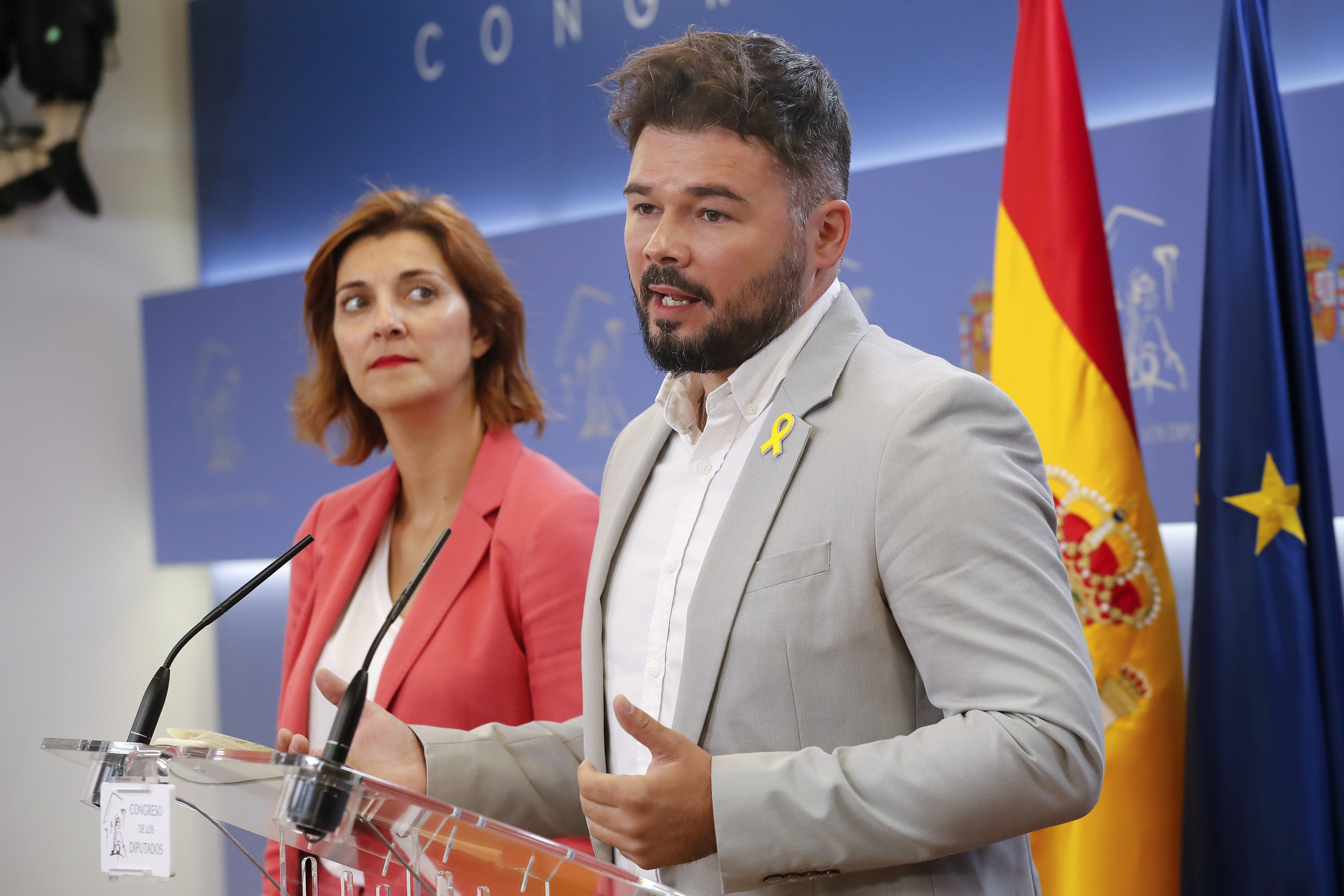 Gabriel Rufián: "Sánchez tiene que elegir si quiere gestionar o no el conflicto en Cataluña" Gabriel Rufián: "Sánchez tiene que elegir si quiere gestionar o no el conflicto en Cataluña"