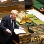 Boris Johnson en el  Parlamento británico 
