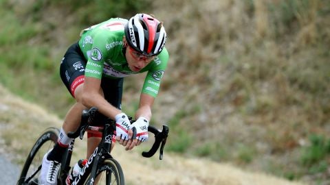 Pogacar, durante la etapa de La Vuelta a Espa&ntilde;a