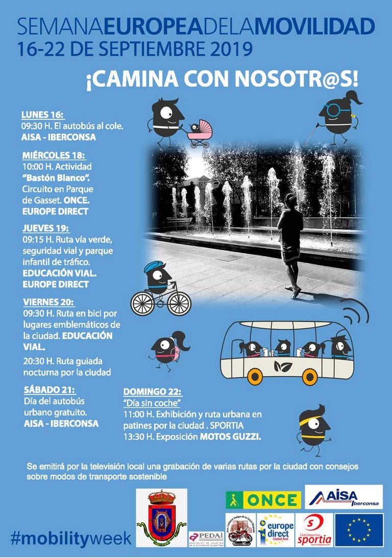 La Semana de la Movilidad arranca el lunes en Ciudad Real con siete actividades programadas La Semana de la Movilidad arranca el lunes en Ciudad Real con siete actividades programadas