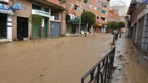 Arganda del Rey durante las tormentas
