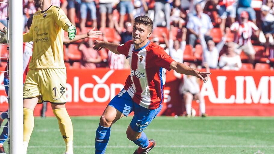 El jugador del Sporting de Gij&oacute;n, Nacho M&eacute;ndez