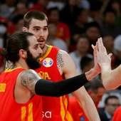 Ricky Rubio, tras una acción del partido Ricky Rubio, tras una acción del partido