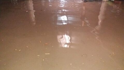 Las tormentas dejaron inundados algunos garajes en Las Casas