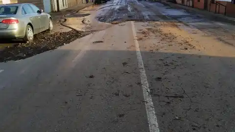 La gota fría causó importantes daños en Arroba de los Montes La gota fría causó importantes daños en Arroba de los Montes