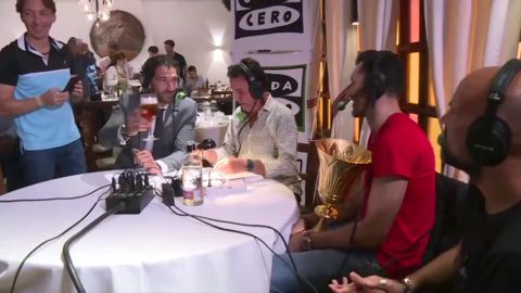 Rudy interrumpe la entrevista a Garbajosa: "&iquest;Una cerveza? Quiero tomar lo mismo que el presi"