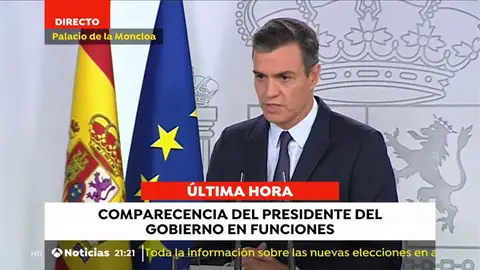 Sánchez sobre si tenía que pedir perdón a los españoles: "España necesita un gobierno, pero no un gobierno cualquiera" Sánchez sobre si tenía que pedir perdón a los españoles: "España necesita un gobierno, pero no un gobierno cualquiera"